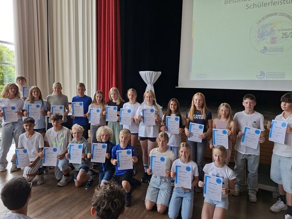 Schülerehrungen 2026 am Gymnasium Papenburg in den Jahrgängen 5 bis 10