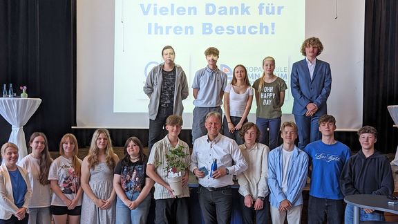 Europatag 2024: Jens Gieseke zu Gast am Gymnasium Papenburg