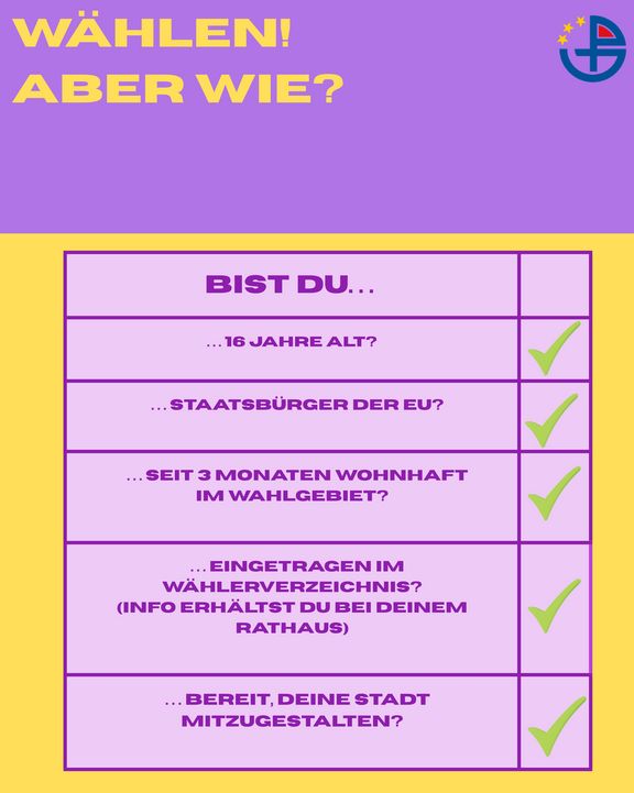 „Deine Stimme, deine Zukunft“ – Die wichtigsten Infos zur Kommunalwahl „Deine Stimme, deine Zukunft“ – Die wichtigsten Infos zur Kommunalwahl