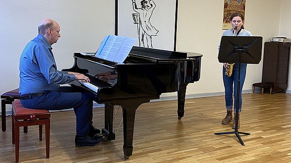 Svea Machatsch während des Konzerts 