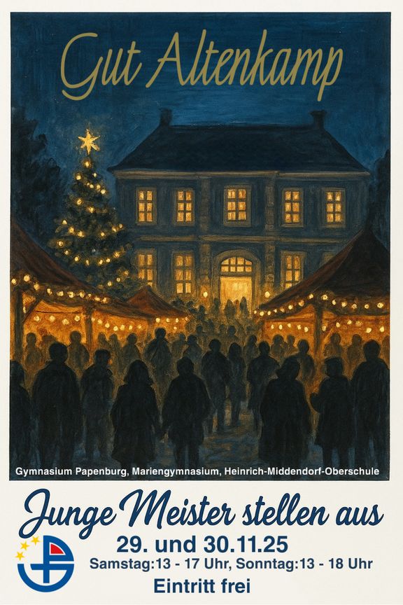 „Junge Meister stellen aus“ am 29. und 30. November 2025 auf Gut Altenkamp