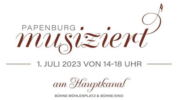 Papenburg musiziert am 1. Juli 2023 am Hauptkanal
