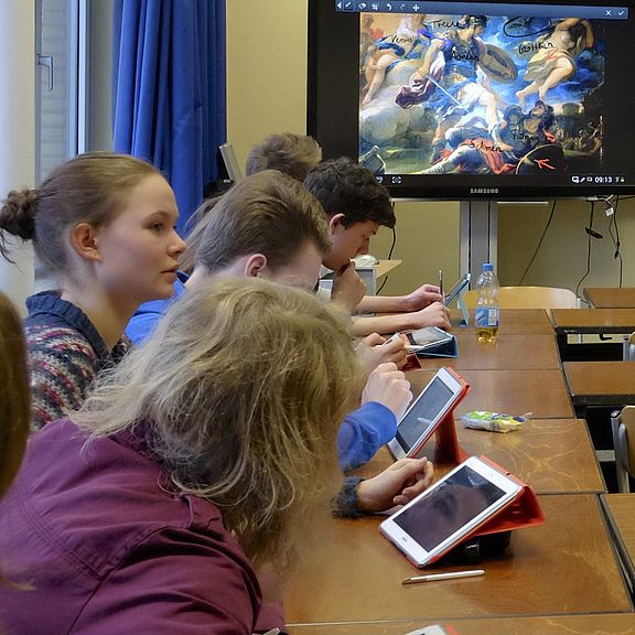 Arbeit mit Tablets im Lateinunterricht