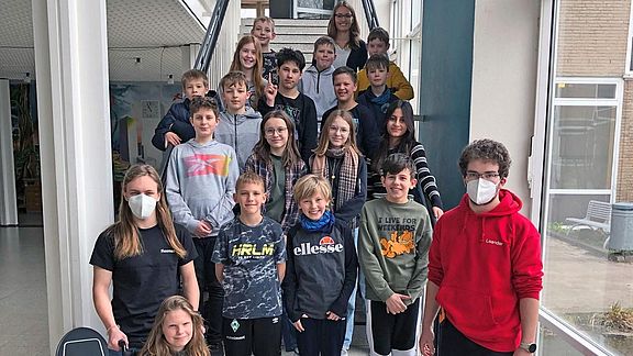 Großer Einsatz in der 6d: Zwei Schulsanitäter zu Gast 