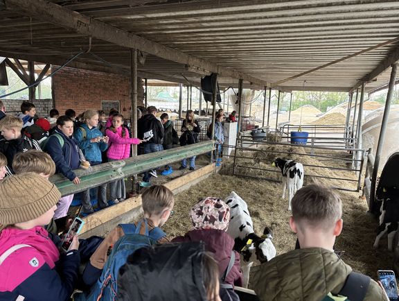 Klasse 5a und 5c zu Besuch auf dem Engelnhof in Papenburg