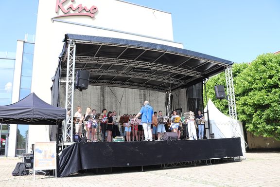 Unsere Bläserklasse beim niedersächsischen Bläserklassentag in Papenburg