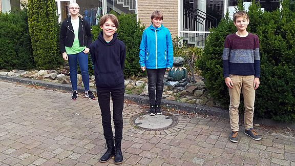 Jasmin Bohlen, Emma Averdung, Samuel Tellmann und Jonathan Werner 