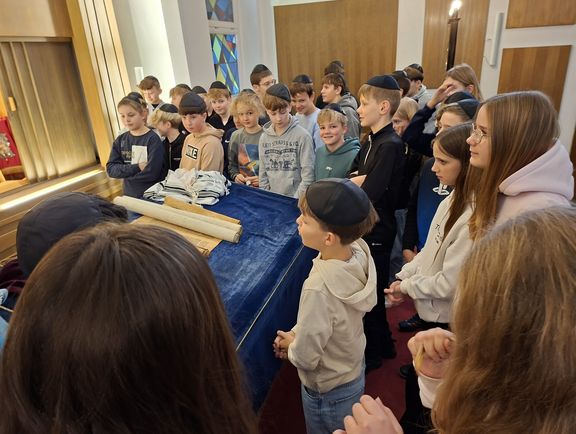 Ausflug der Religionskurse zur Synagoge Münster