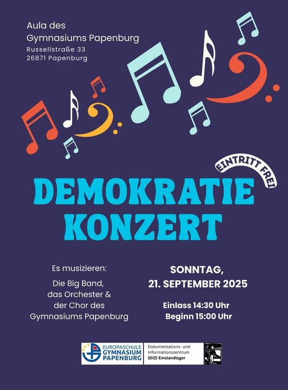 Einladung zum Demokratiekonzert am Sonntag, den 21. September 2025