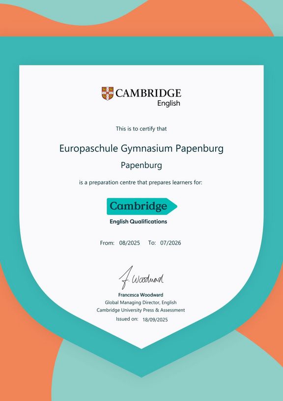Wir bereiten erfolgreich auf Cambridge-Prüfungen vor – erneut zertifiziert