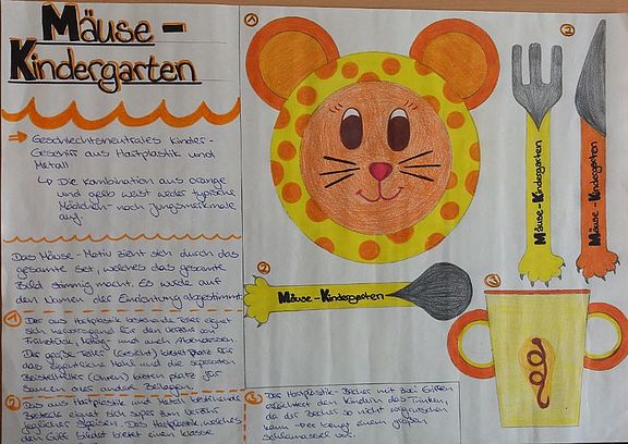 7: Kindergartengeschirr (Designentwurf), Jg. 9